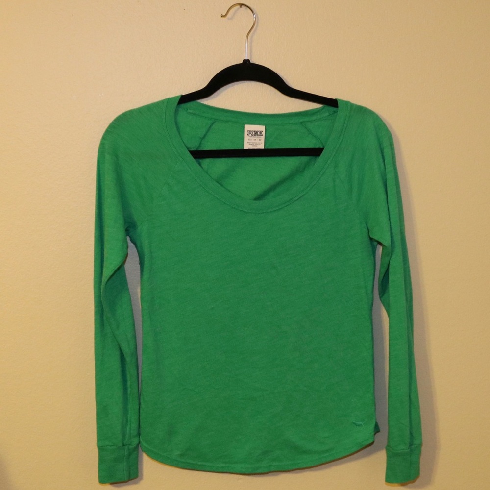 Victoria's Secret PINK Scoop-neck Long Sleeve